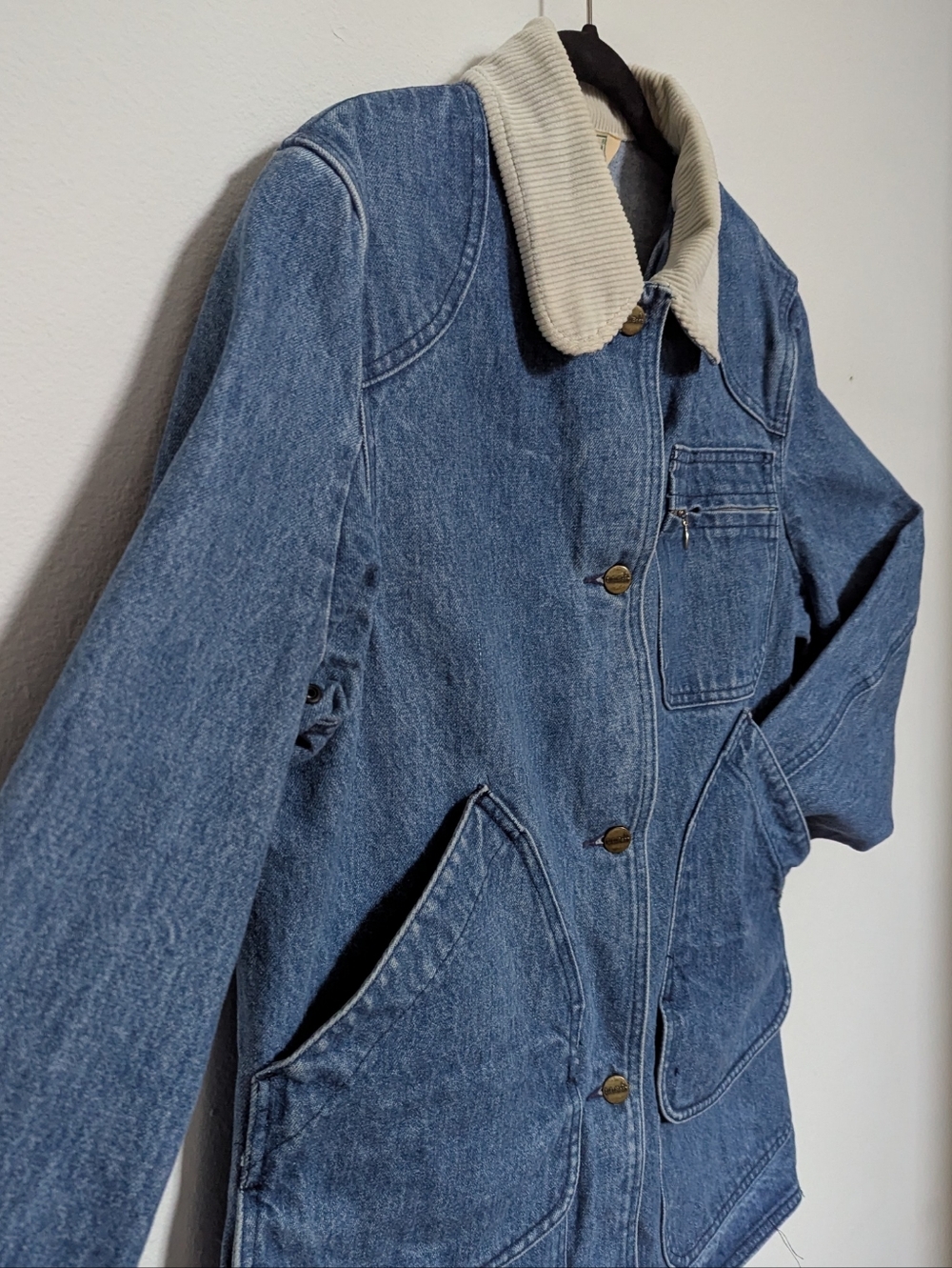 Vintage 1980s L.L. Bean Denim Barn Chore Coat - Women's Medium - Picture 8 of 11